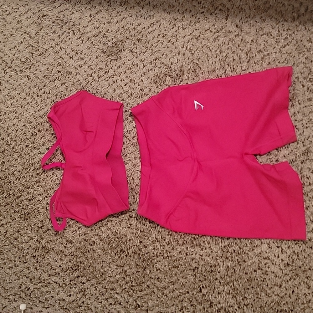 GYMSHARK Sweat Seamless Set Carmine
